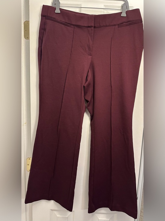 Lane Bryant Pants - Lane Bryant Maroon Boot Cut Ponte Pants